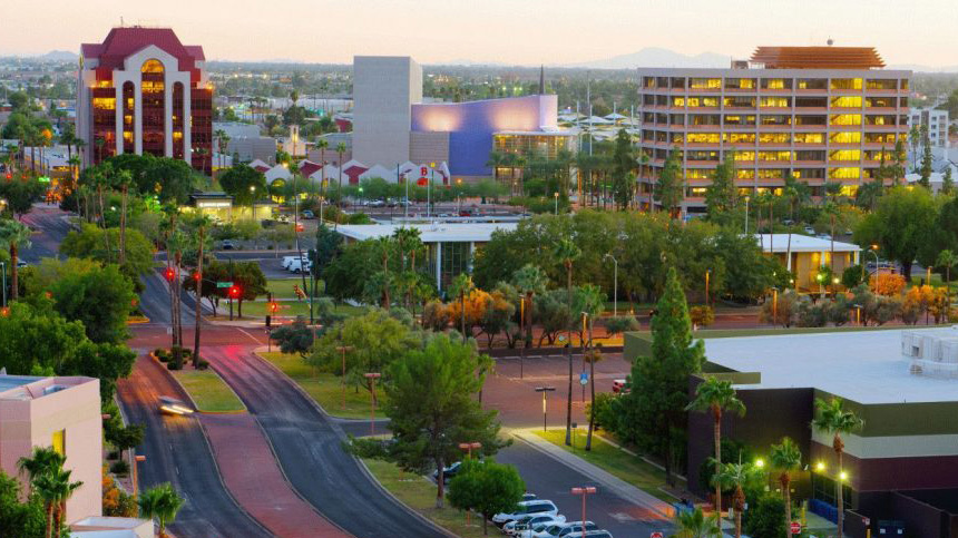 Downtown skyline of Mesa, Arizona